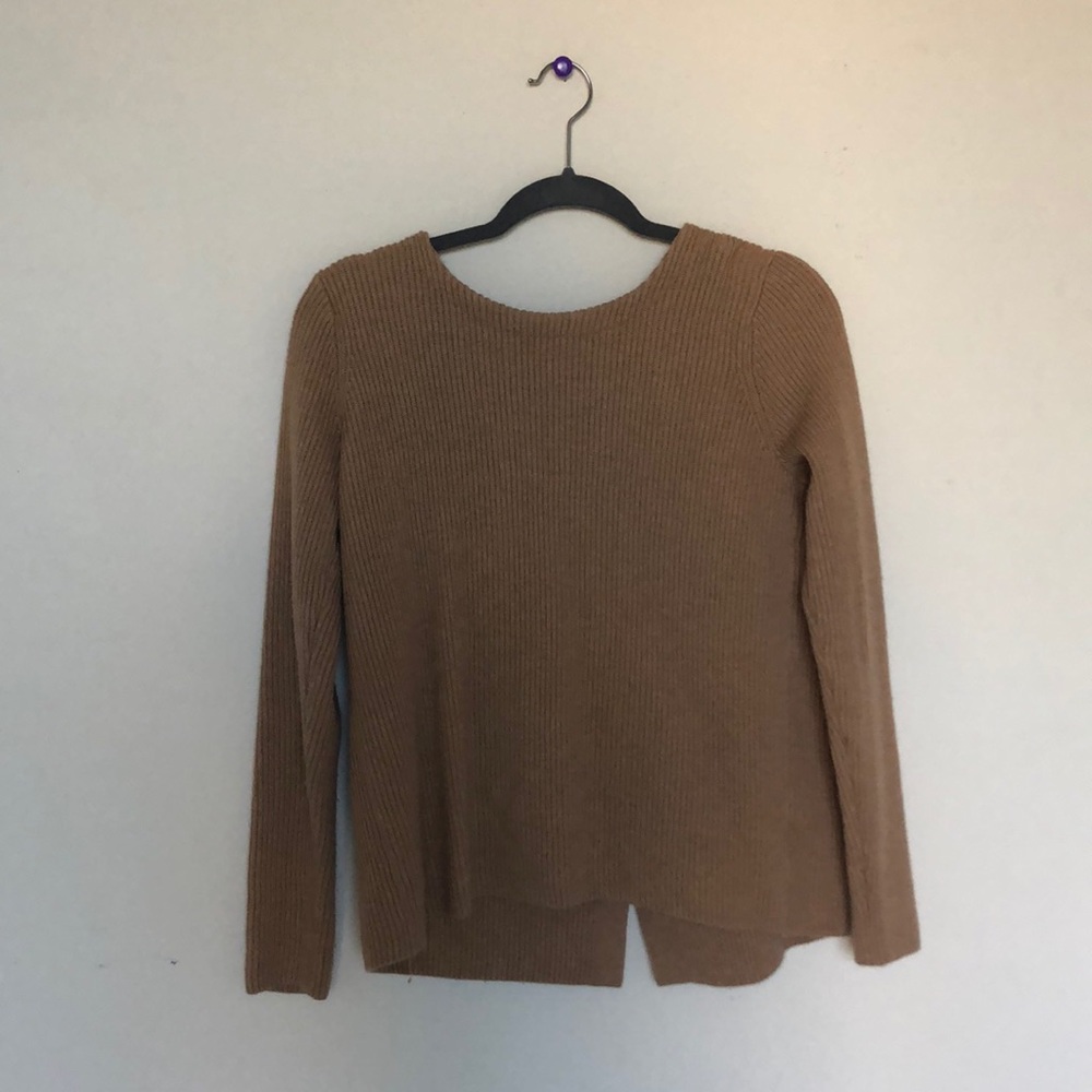 Camel Wool Blend Sweater